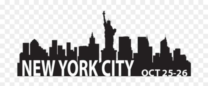 Silhouette, HD Png Download - ny skyline silhouette png