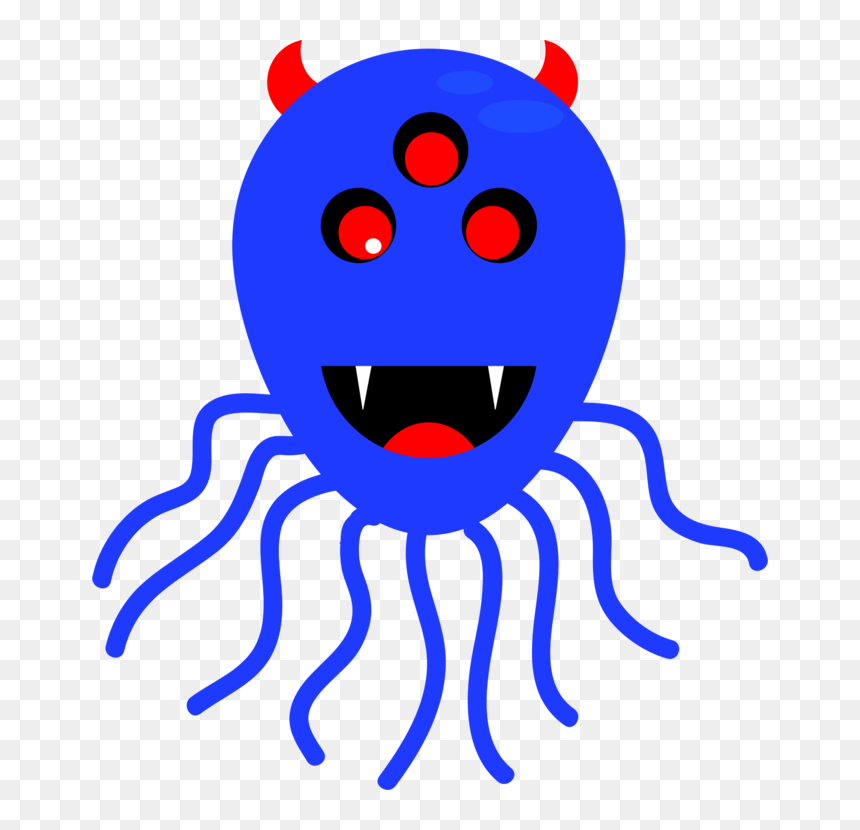 Smiley,smile,line - Windows Metafile, HD Png Download - octopus silhouette png