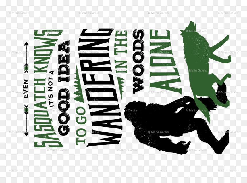 Poster, HD Png Download - bigfoot silhouette png
