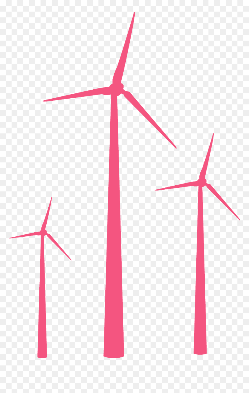 Silhouette Éolienne 3d Png, Transparent Png - windmill silhouette png