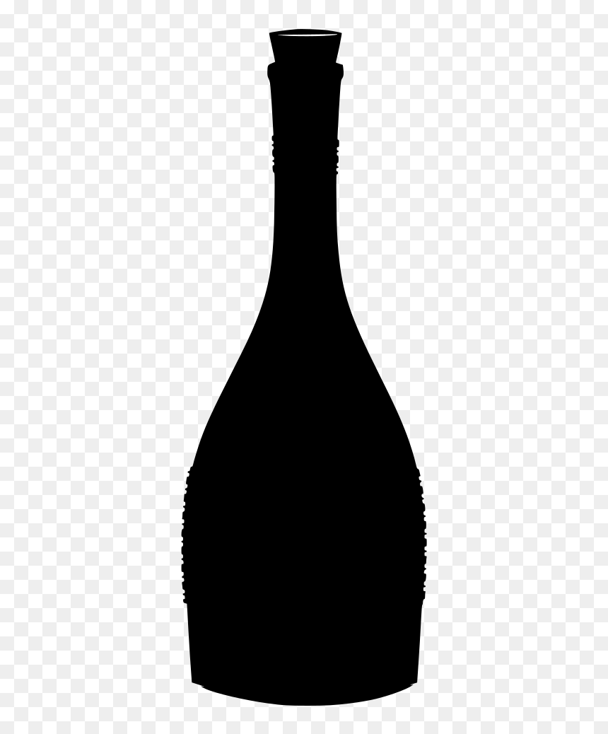 Glass Bottle, HD Png Download - bottle silhouette png