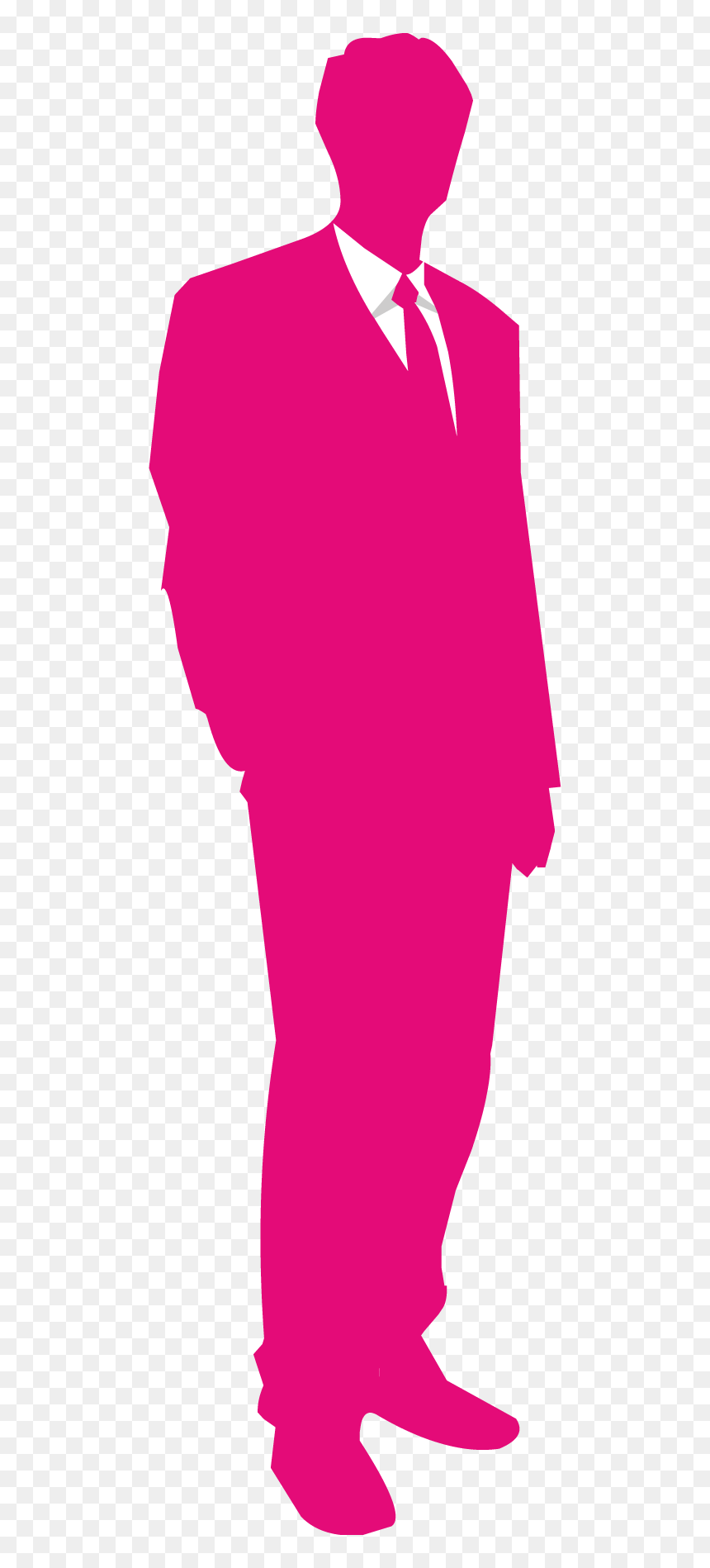 Man Silhouette Red Png, Transparent Png - business silhouette png