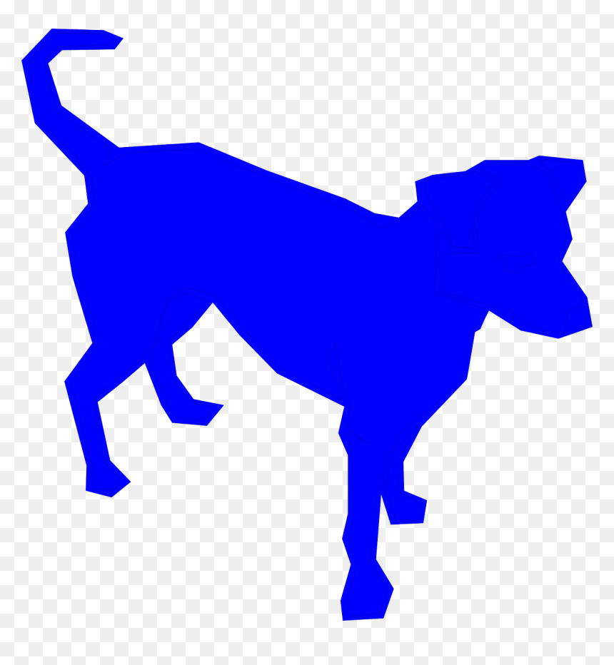 Dog Clipart Blue, HD Png Download - corgi silhouette png