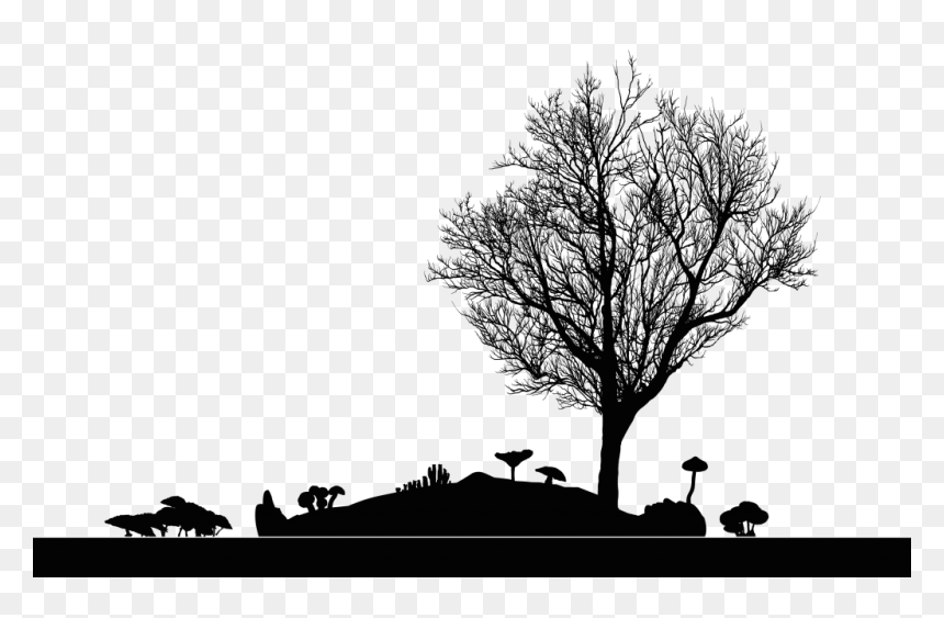 Officina Corpuscoli Bodies Of Change Graphic Outline - Жизнь С Точки Зрения Деревьев, HD Png Download - landscape silhouette png