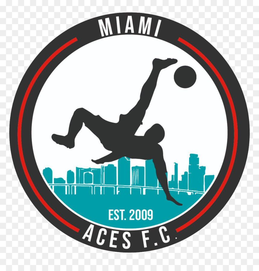 Bicycle Kick Soccer Silhouette, HD Png Download - miami silhouette png