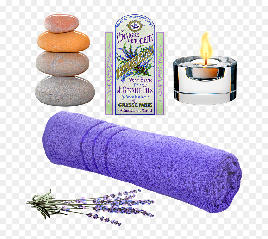 Candle, HD Png Download - spa stones png