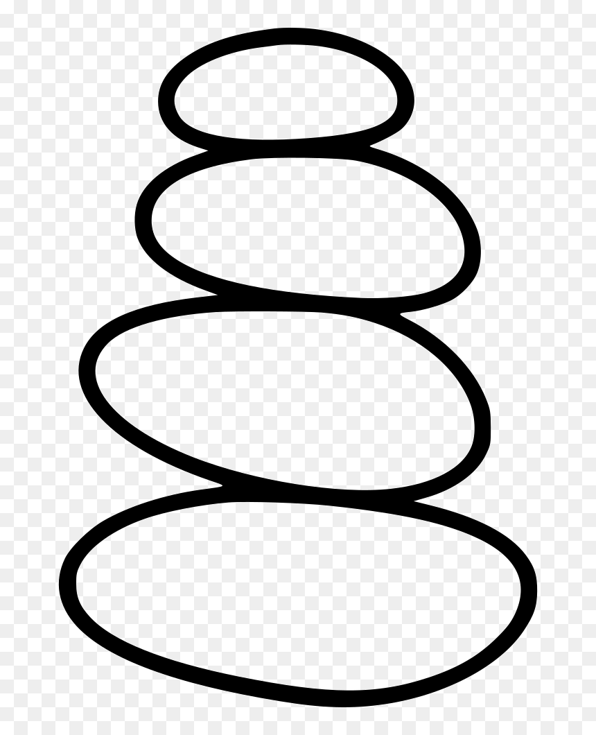 Hot Stone Heat Stones - Stone Svg, HD Png Download - spa stones png