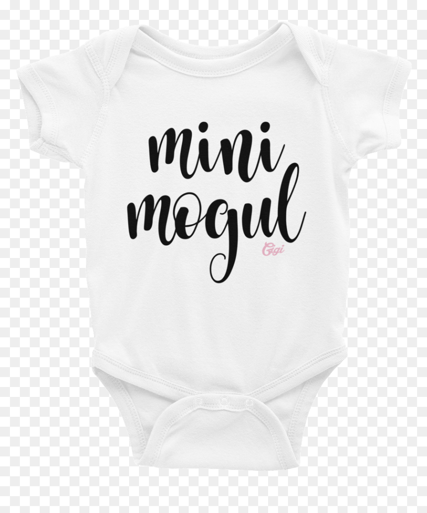 Image Of Mini Mogul Baby Onesie - Active Shirt, HD Png Download - white onesie png