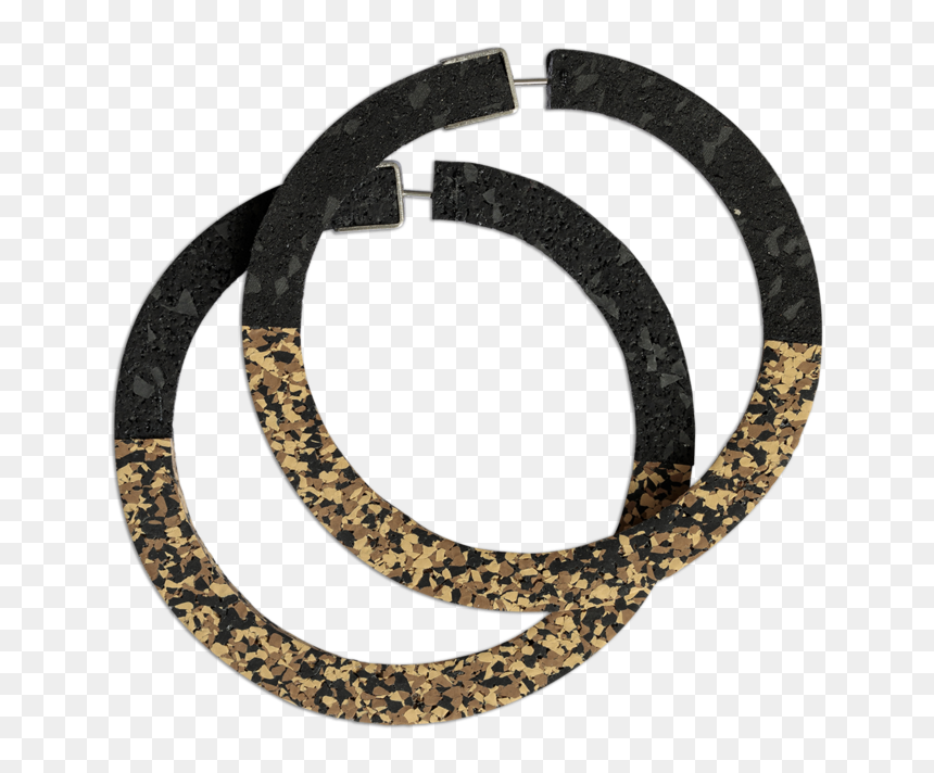Champ Two Tone Hoops Black Sand Speckle, HD Png Download - speckle png