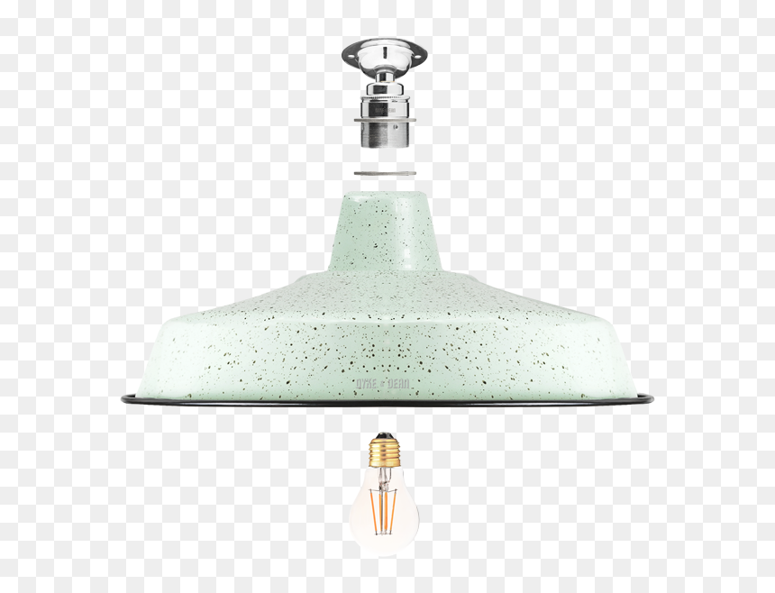 Fixed Large Mint Green Speckle Enamel Shade - Lampshade, HD Png Download - speckle png