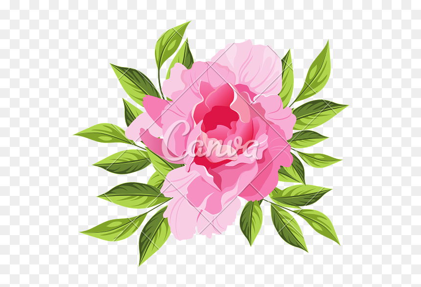 Peonies Clipart Realistic - Mothers Day Dinner Invitation, HD Png Download - pink peony png