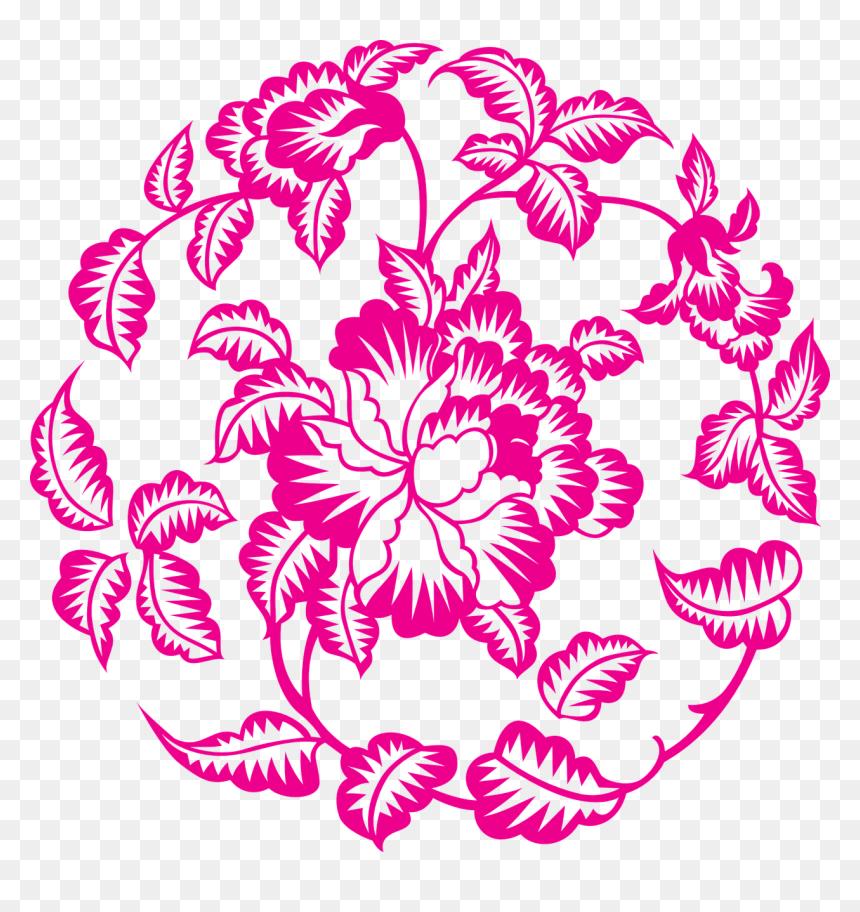 Peony Motif, HD Png Download - pink peony png
