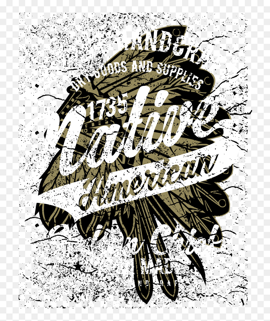 Tribal Feather Hat - Poster, HD Png Download - feather hat png