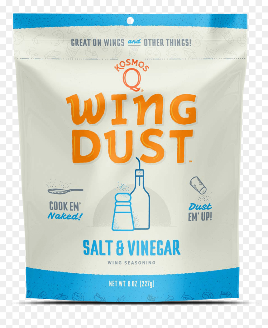 Salt & Vinegar Wing Dust Front View Kosmo"s Q - Salt And Vinegar Wing Dust, HD Png Download - sack of potatoes png