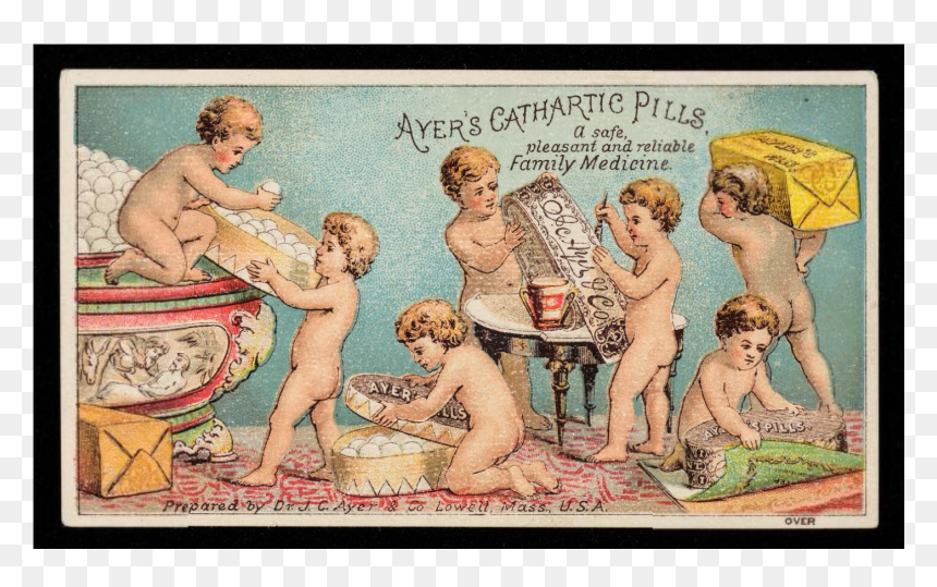 Ayer"s Cathartic Pills - Ayer's Cathartic Pills, HD Png Download - pills.png