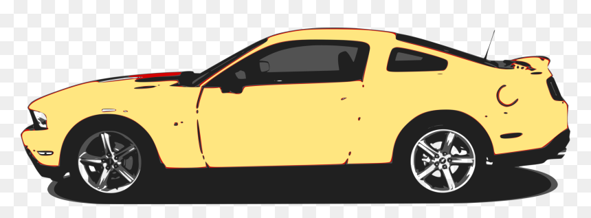 Automotive Exterior,compact Car,car - Yellow Mustang Clip Art, HD Png Download - gto png
