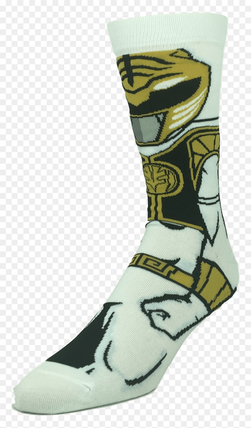 Power Rangers White Ranger 360 Socks"
 Class= - Sock, HD Png Download - white ranger png