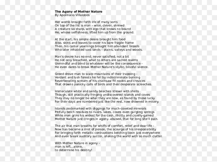 Document, HD Png Download - mother nature png
