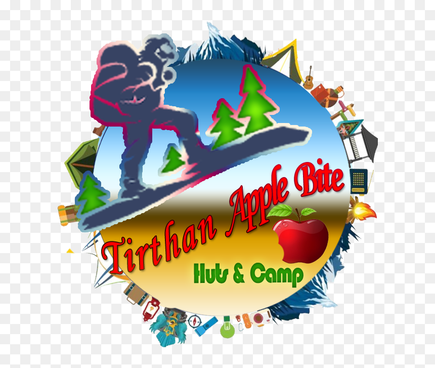 Snowboarding, HD Png Download - apple bite png