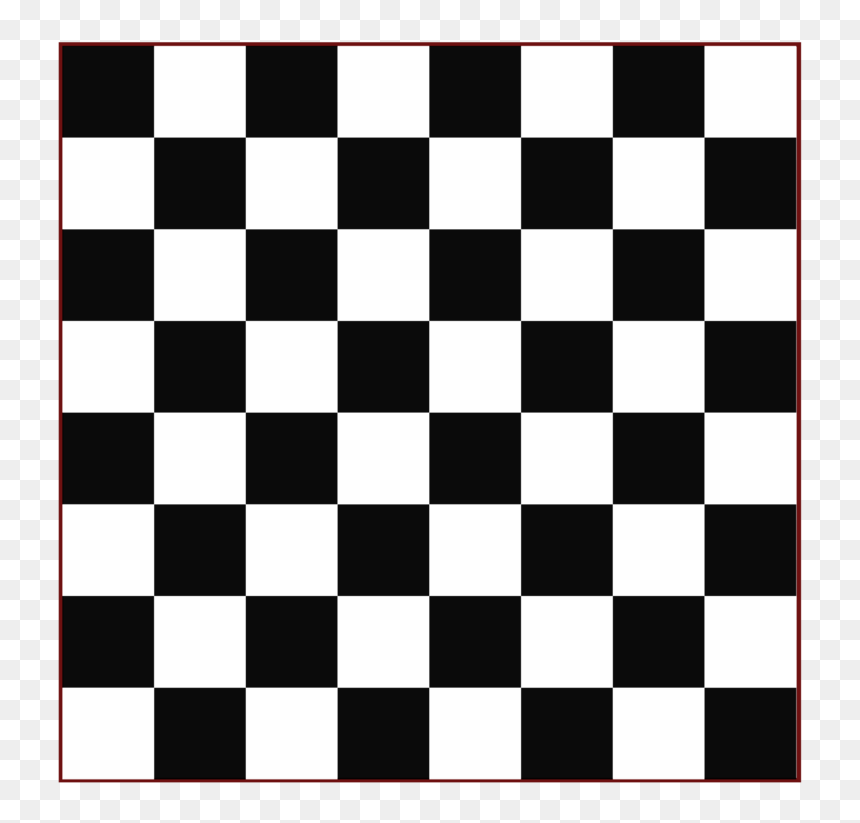 Tile Check Draughts Chess Mosaic - Black And White Checker Board, HD Png Download - king chess png