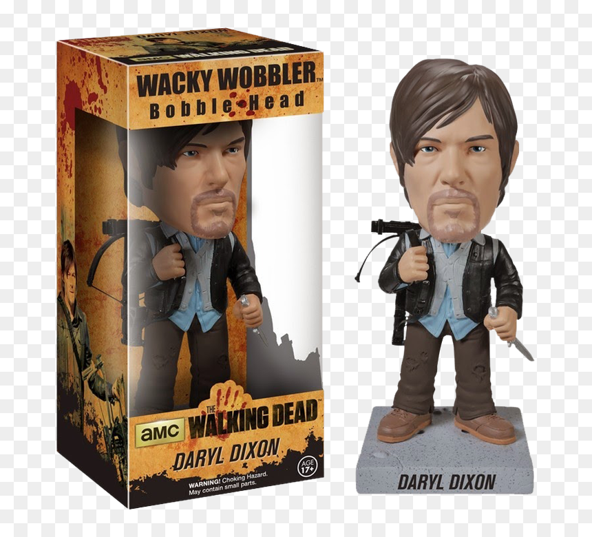 Daryl Dixon Walking Dead Bobble Head, HD Png Download - walking dead daryl png