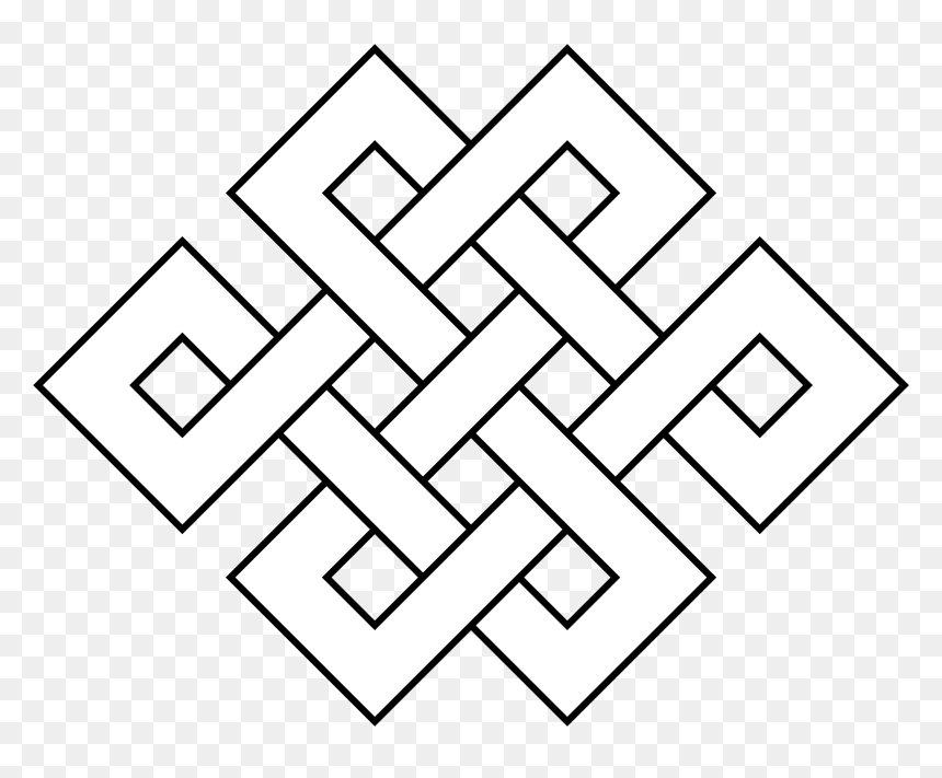 Coloring Page Endless Big - Mystic Knots, HD Png Download - trinity knot png