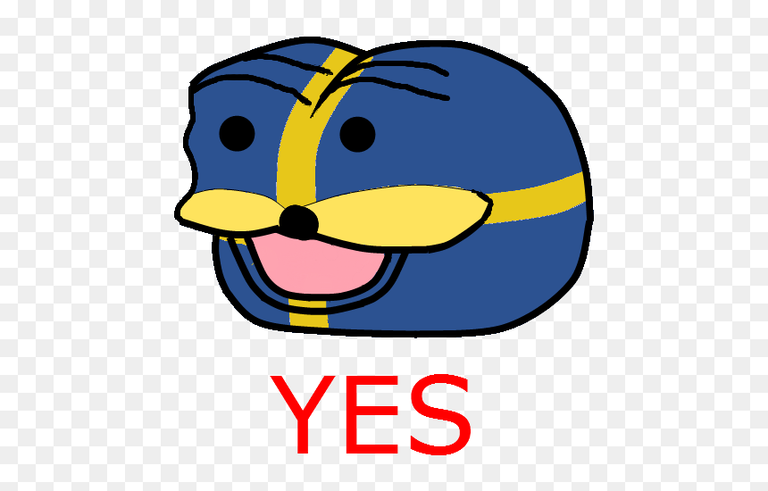 Yes Sweden Yellow Clip Art Beak - Spurdo Spärde Sweden, HD Png Download - spurdo png