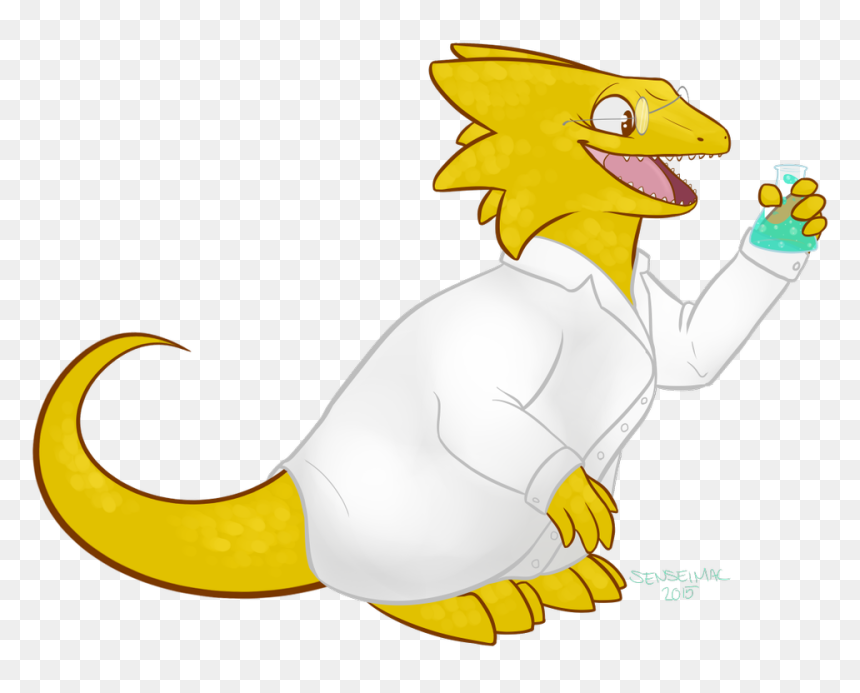 Cartoon, HD Png Download - undertale alphys png