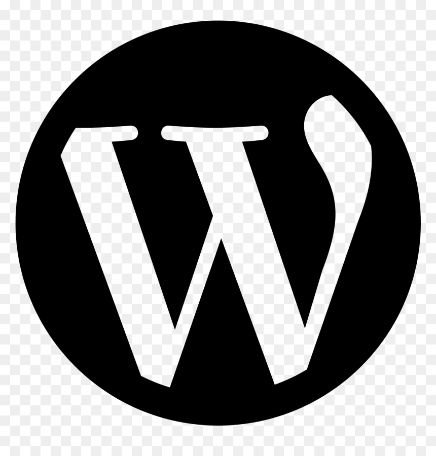 Wordpress Logo Png Black, Transparent Png - wordpress logo png