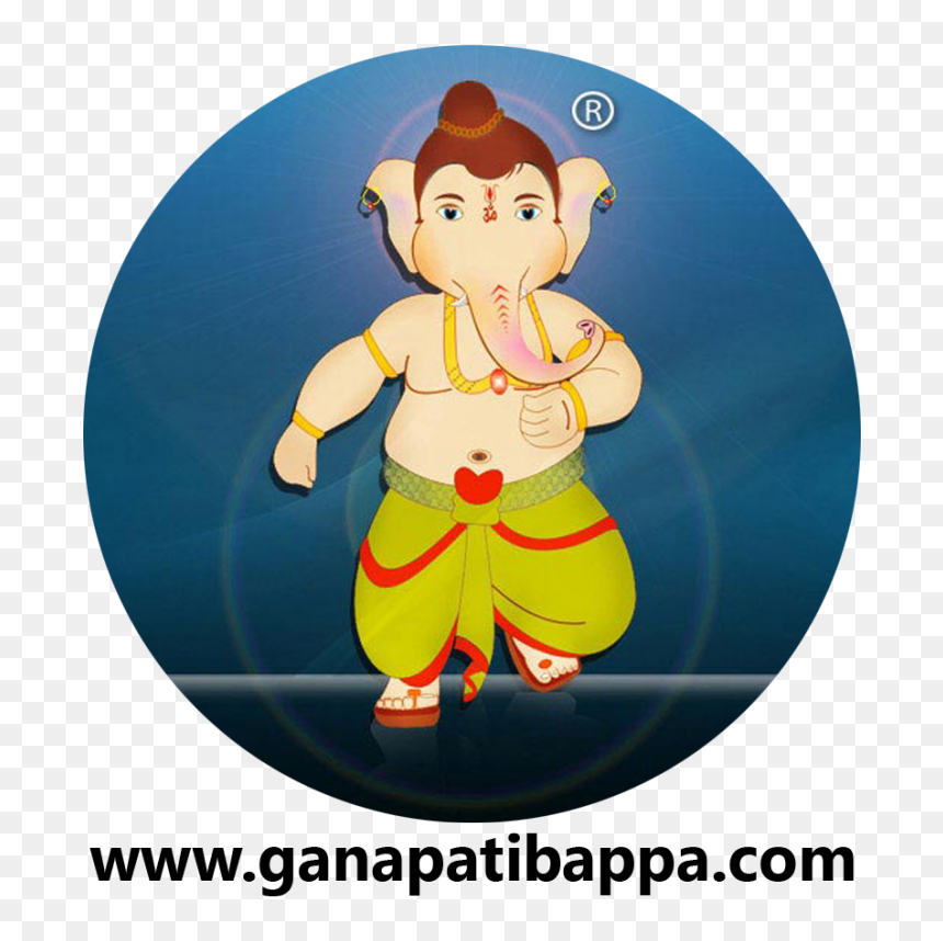 Cartoon, HD Png Download - ganpati bappa morya logo png