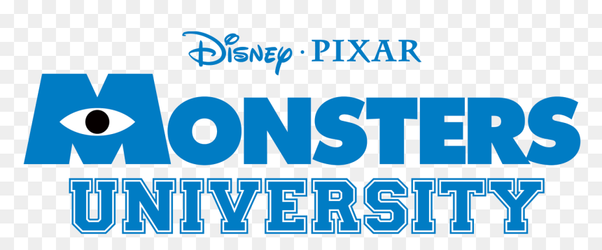 Monsters University Logo, HD Png Download - pixar logo png