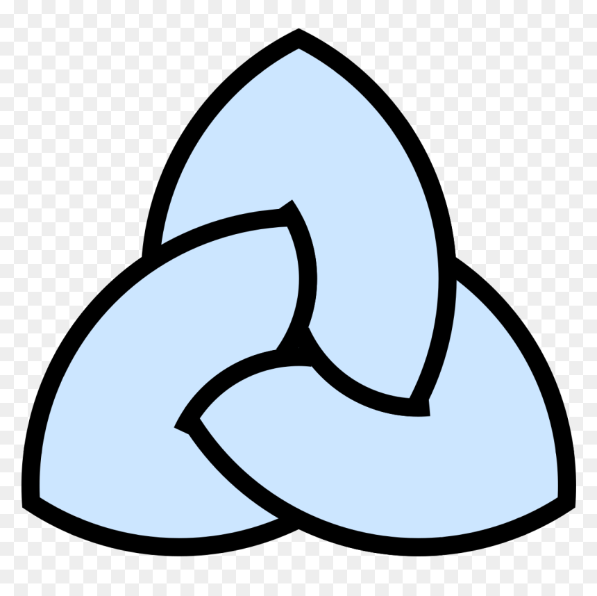 Triquetra Tightly Knotted - Triquetra, HD Png Download - trinity knot png