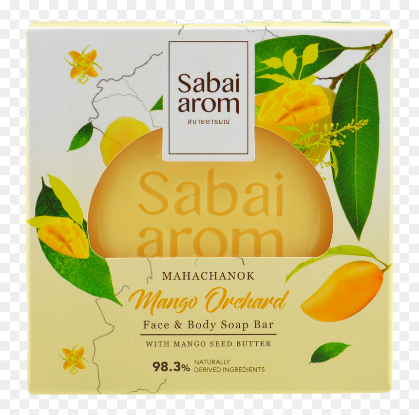 Sabai-arom Mango Orchard Face And Body Soap - Bar Soap, HD Png Download - soap bar png