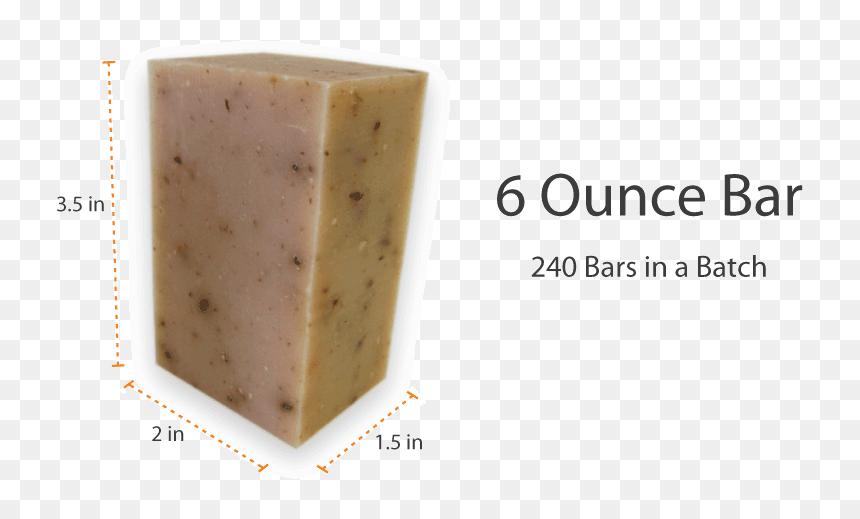 6 Ounce Bar - Serif Font, HD Png Download - soap bar png