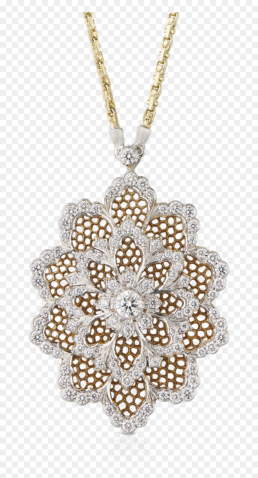 Buccellati - Pendants - Almond Pendant - High Jewelry - Buccellati Pendant, HD Png Download - bling chain png