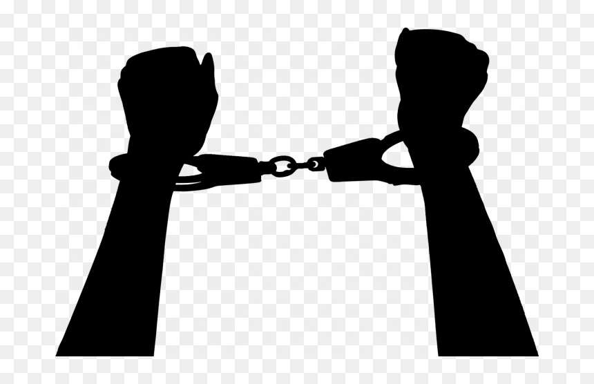 Hand With Handcuffs Png, Transparent Png - ak 47 silhouette png