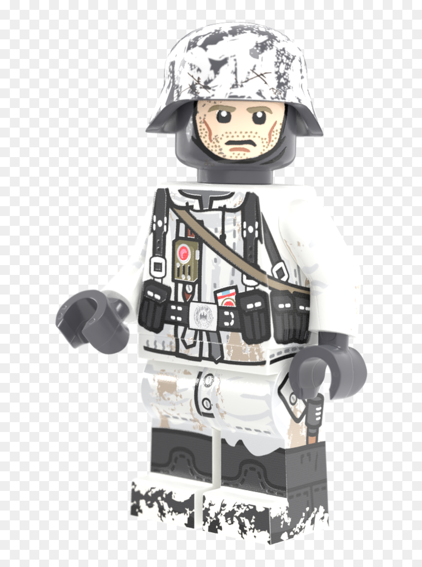 Battle Of The Bulge German Rifleman - Cartoon, HD Png Download - soldier 76 head png