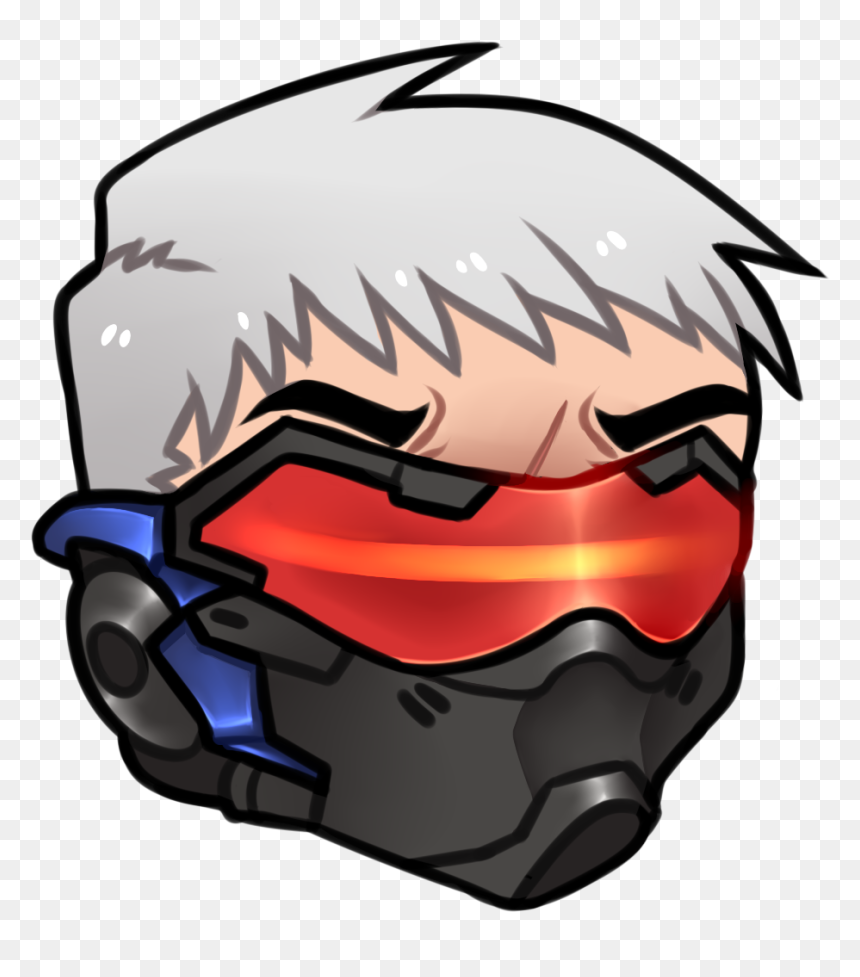 Cartoon, HD Png Download - soldier 76 head png