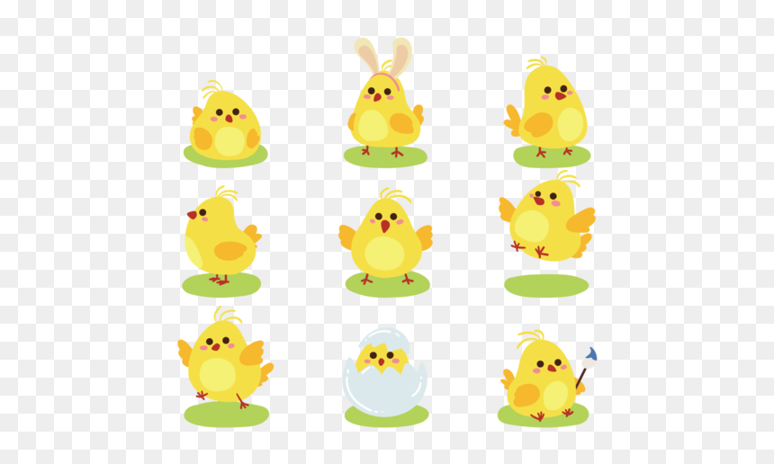 Easter Chick Cute Icons - Cartoon, HD Png Download - easter chick png