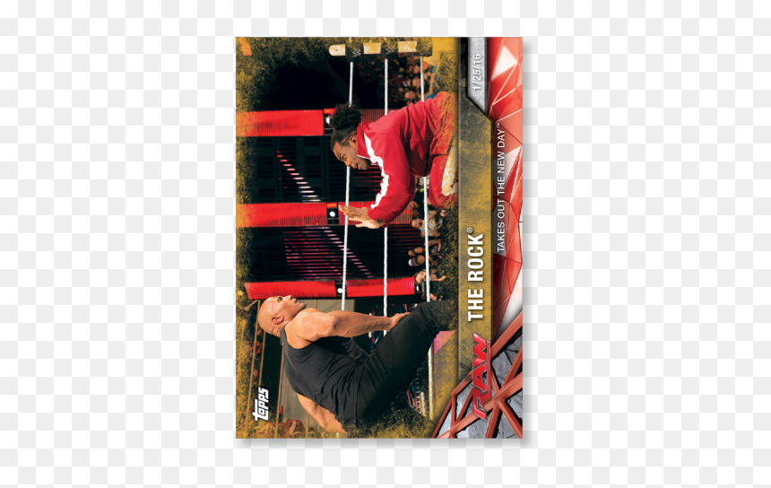 The Rock 2017 Wwe Road To Wrestlemania Base Cards Poster - Mechanic, HD Png Download - wwe new day png