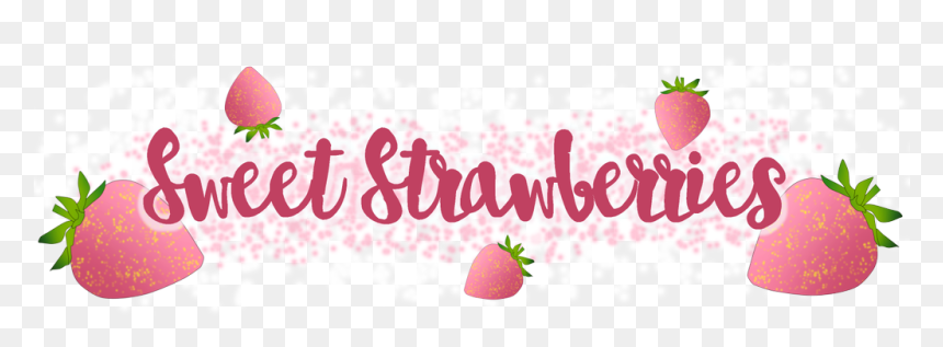 Sweet Strawberries - Strawberry, HD Png Download - kawaii strawberry png
