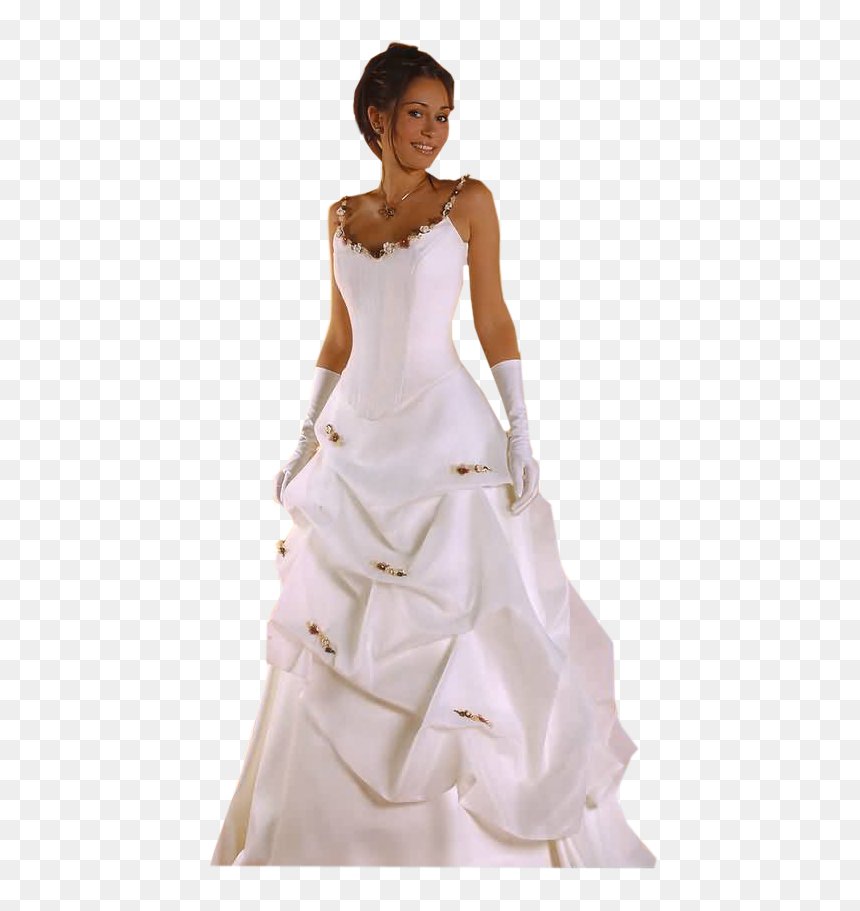 Wedding Dress Bride Marriage Woman - Woman In Wedding Dress Png, Transparent Png - bride dress png