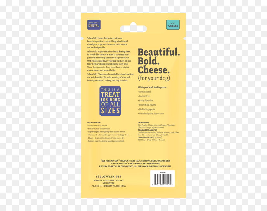 Happy Teeth With Cheese Chew Density Dental Treat For - Orange, HD Png Download - human teeth png