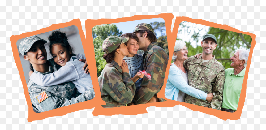 Picture Of A Service Woman Holding A Little Girl - Army, HD Png Download - soldier salute png