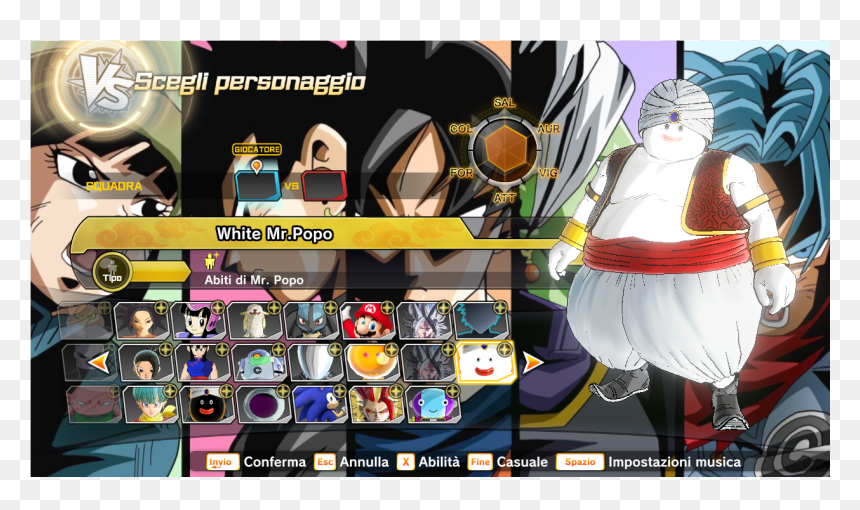 Mods White Mr Popo Xenoversemods, HD Png Download - mr popo png