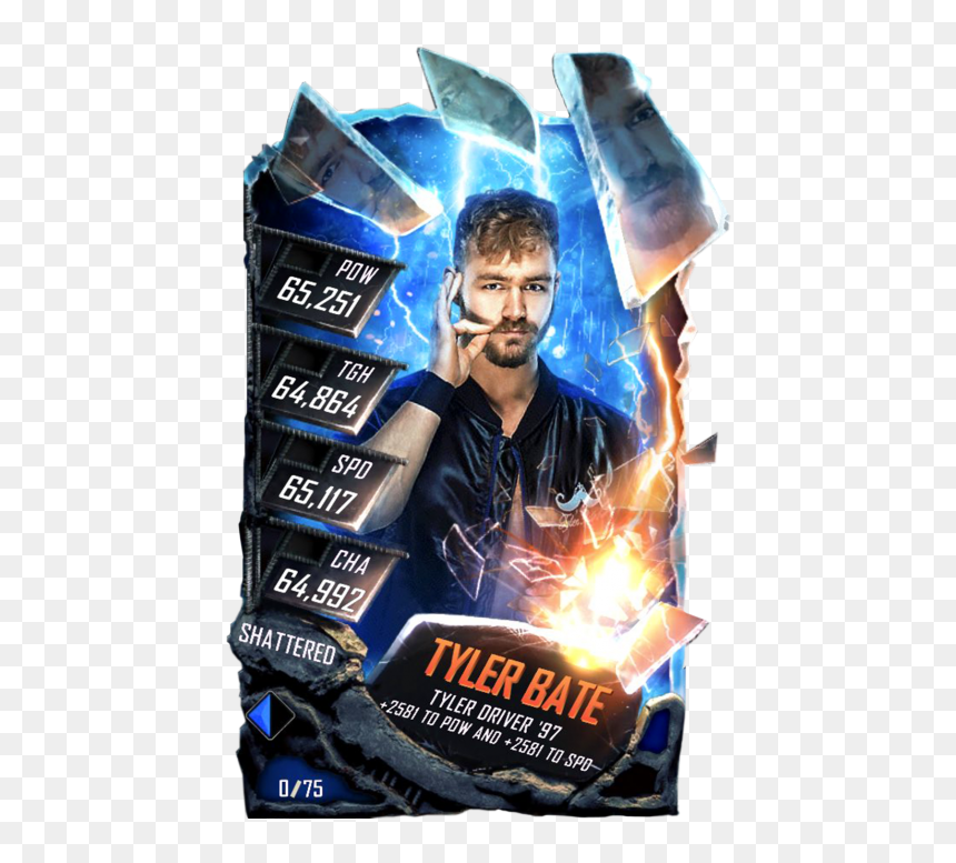 Wwe Supercard Shattered Cards, HD Png Download - tyler bate png