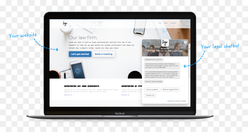 Chatbot On Website, HD Png Download - law book png