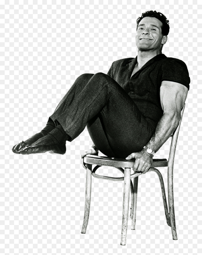 Exercise The Jack Lalanne Show, HD Png Download - man sitting in chair png