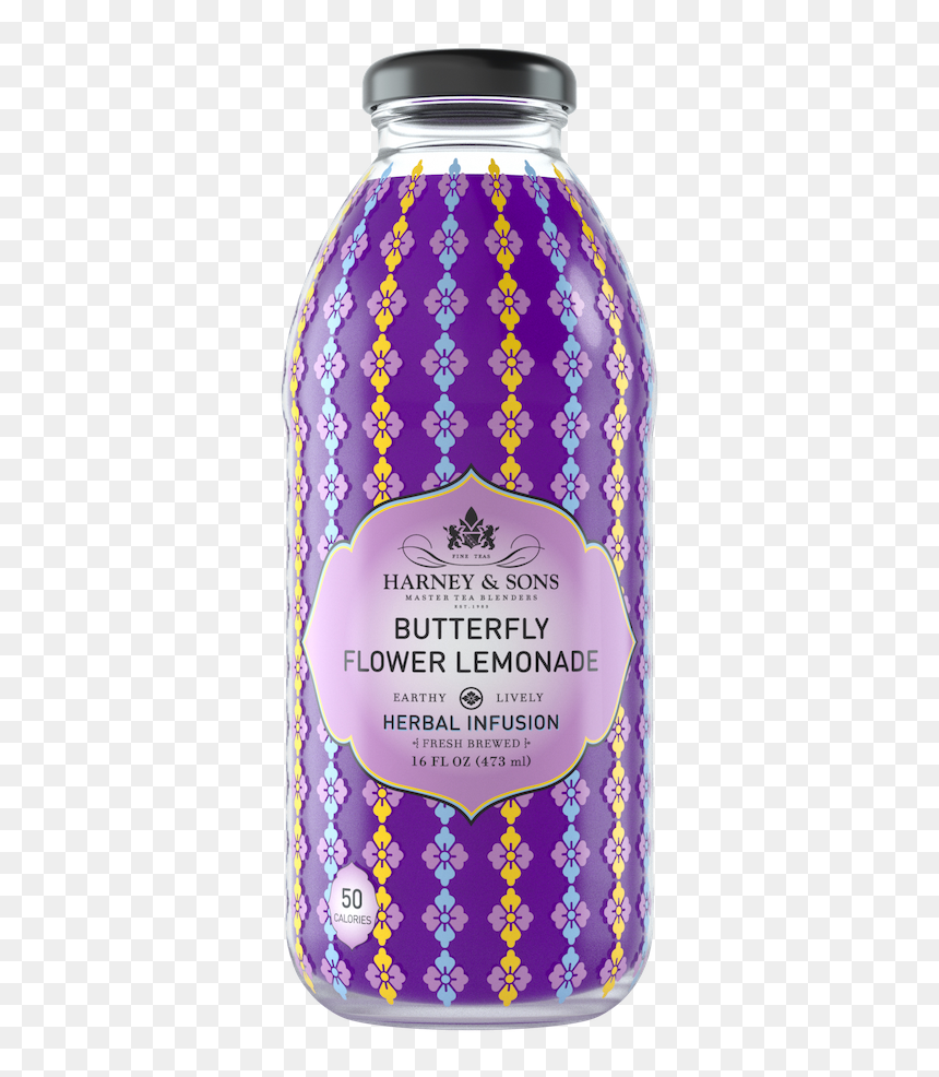 Butterfly Flower Lemonade Iced Tea - Harney & Sons Butterfly Lemonade, HD Png Download - glass of lemonade png