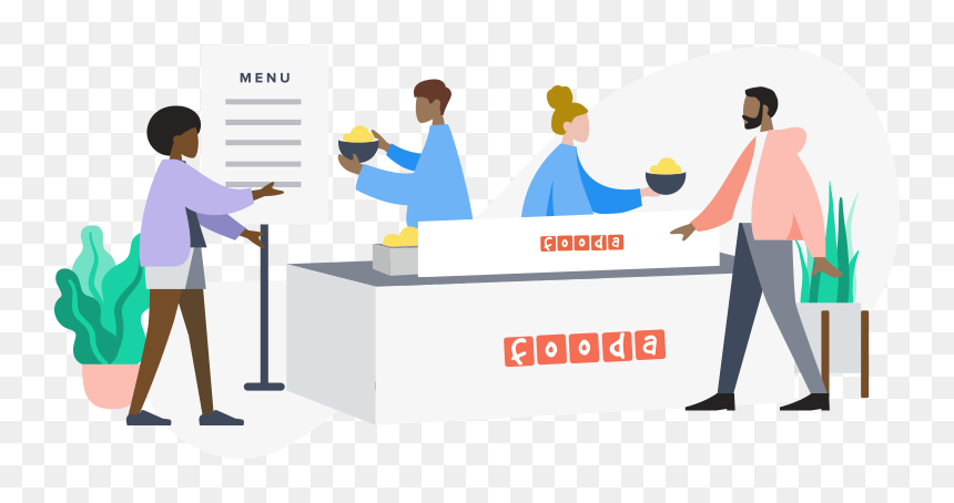 Fooda Popup Setup - Illustration, HD Png Download - cartoon buildings png